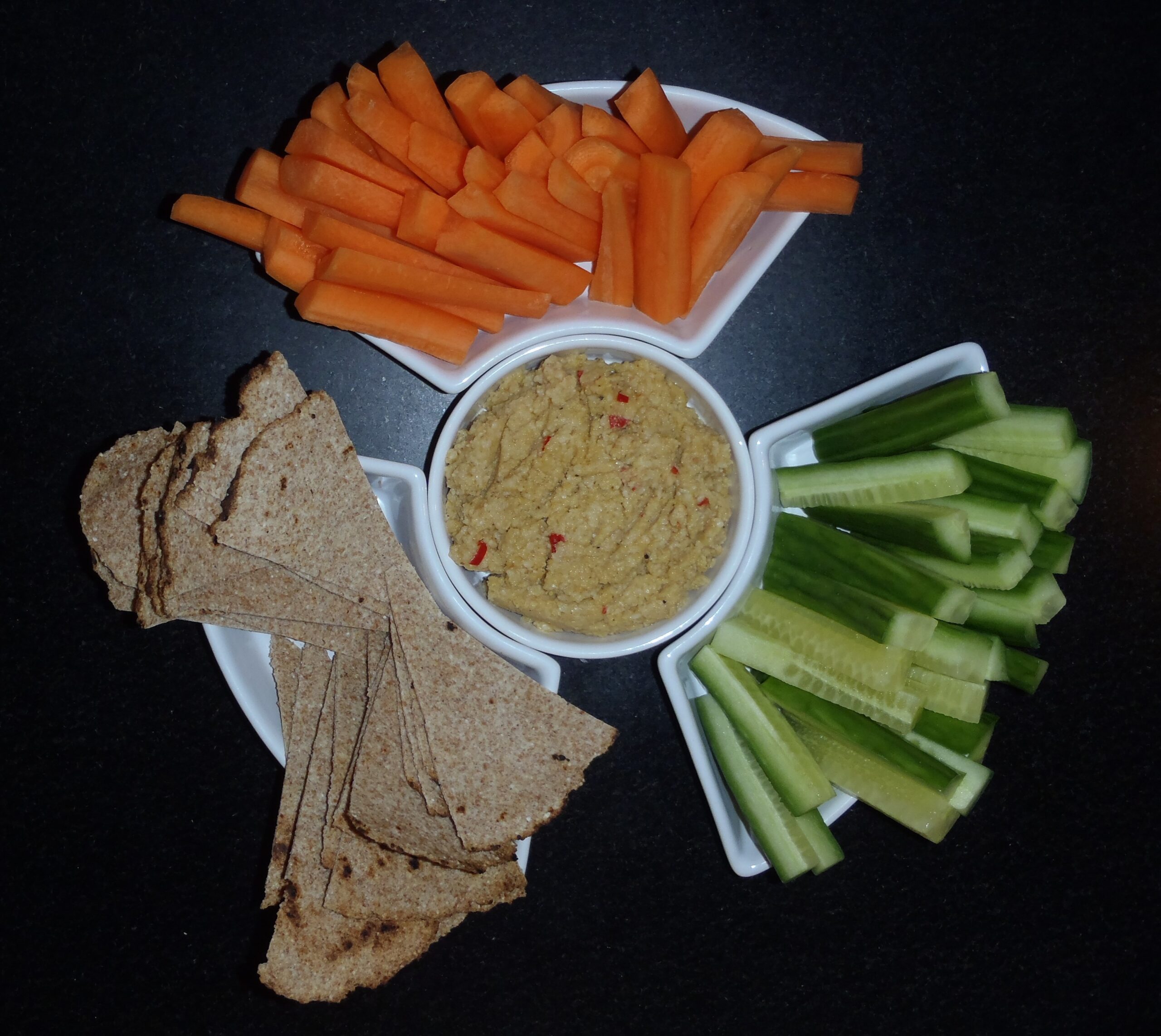 Fladbrøds chips med grahamsmel