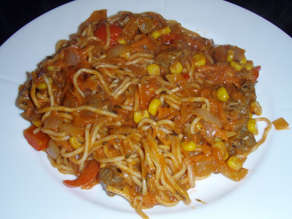 Wokblanding i tallerken